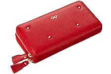 ANYA HINDMARCH кошелек на двух молниях 597 красный ANYA HINDMARCH кошелек на двух молниях 597 красный
