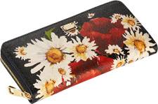 DOLCE&GABBANA женский кошелек на молнии 13204 черный DOLCE&GABBANA женский кошелек на молнии 13204 черный