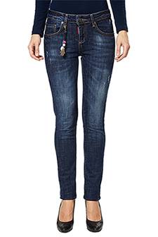 DSQUARED джинсы женские 12876 темно-синие