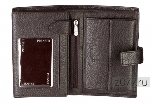 PRENSITI бумажник мужской 8649 темно-коричневый