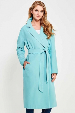 Женское пальто Zaal 100012 голубое