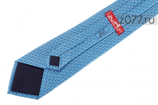 Hermes галстук мужской 1211 голубой