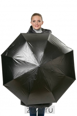 GUCCI зонт женский 12001 чёрный и бежевый