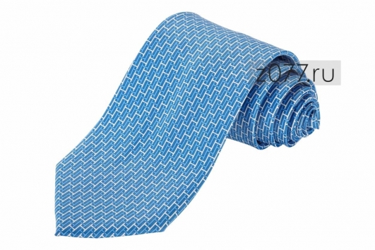 Hermes галстук мужской 1211 голубой