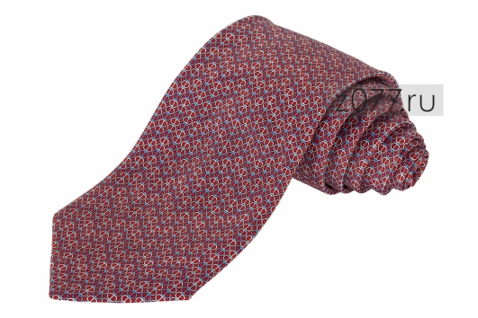 Hermes галстук мужской 1208 красный