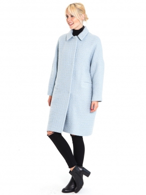 Женское пальто Zaal 100007 голубое
