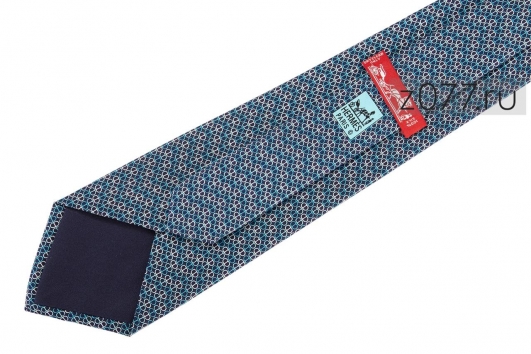 Hermes галстук мужской 1208 синий