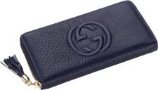 GUCCI кошелек женский на молнии 1034 темно-синий GUCCI кошелек женский на молнии 1034 темно-синий