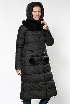 Женское пальто Dibu черное