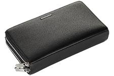 ERMENEGILDO ZEGNA кошелек мужской с двумя молниями 1187 черный ERMENEGILDO ZEGNA кошелек мужской с двумя молниями 1187 черный