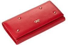 ANYA HINDMARCH кожаный женский кошелек 595 красный ANYA HINDMARCH кожаный женский кошелек 595 красный