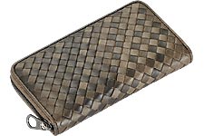 BOTTEGA VENETA кошелек женский на молнии коричневый BOTTEGA VENETA кошелек женский на молнии коричневый