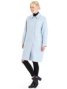 Женское пальто Zaal 100007 голубое