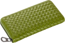 BOTTEGA VENETA кошелек женский на молнии 051 салатовый BOTTEGA VENETA кошелек женский на молнии 051 салатовый