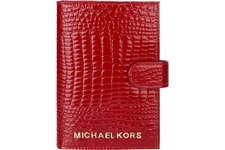 Michael Kors органайзер для паспорта и автодокументов 3313 красный лакированный