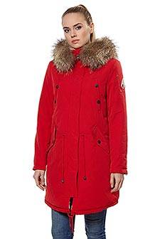 Moose Knuckles женская куртка 1525 красная