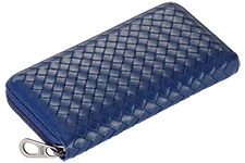 BOTTEGA VENETA кошелек женский на молнии 051 темно-синий BOTTEGA VENETA кошелек женский на молнии 051 темно-синий