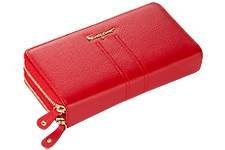 Salvatore Ferragamo женский кошелек с двумя молниями 618 красный Salvatore Ferragamo женский кошелек с двумя молниями 618 красный