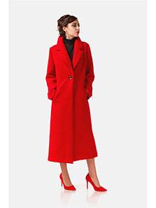 Женское пальто Zaal 100009 красное