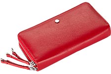 Loro Piana кожаный женский кошелек красный Loro Piana кожаный женский кошелек красный