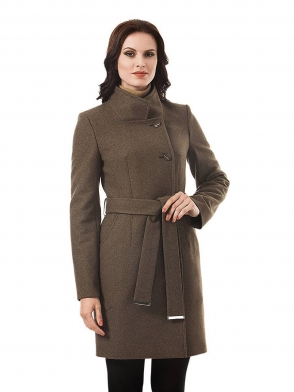 Женское пальто Zaal 100001 коричневое