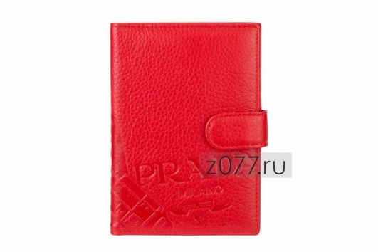 PRADA органайзер для паспорта и автодокументов 615 красный