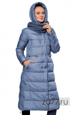 Женское пальто Dibu 677 голубое