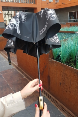 Зонт три слона черный 