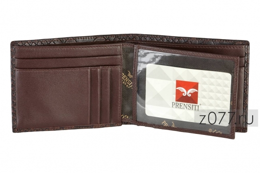 PRENSITI портмоне мужское 98632 темно-коричневое