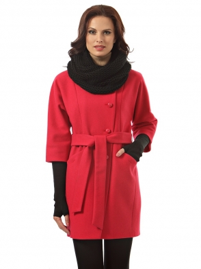 Женское пальто Zaal 100004 красное