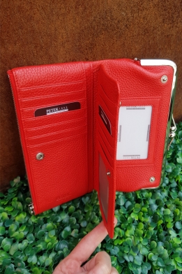 Бумажник красный Petek