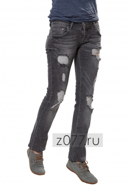 RICHMOND рваные джинсы женские 4756 серые