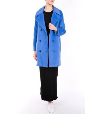 Пальто женское Nurmani 100078 голубое